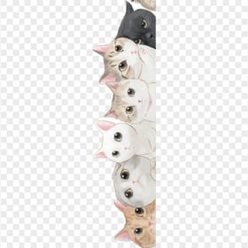 Cute Baby Kittens Vertical Illustration HD Transparent PNG