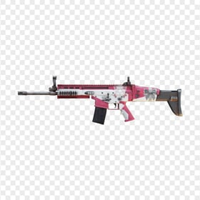 HD SCAR L Gun PUBG Weapon Skin PNG