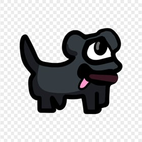 HD Black Among Us Dog PNG