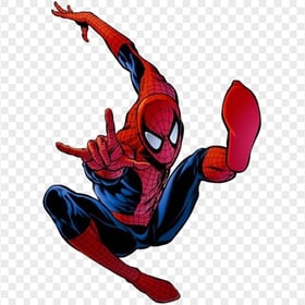 HD Spider Man Superhero Cartoon Character Jumping PNG