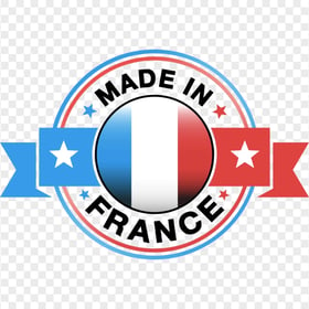 FREE Made In France Vector Round Logo Label PNG