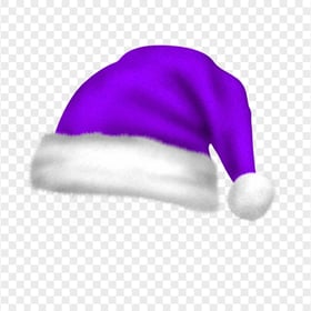 HD Real Cute Purple Christmas Santa Claus Bonnet PNG