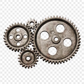 FREE Mechanical Industrial Metal Gears PNG