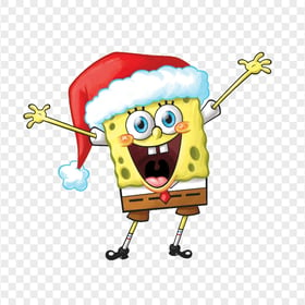 HD Spongebob Christmas Hat Character Transparent PNG