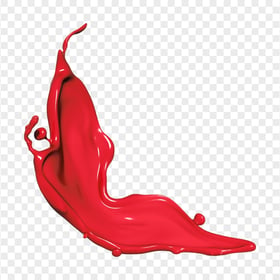 Red Color Sauce Paint Liquid Splash PNG