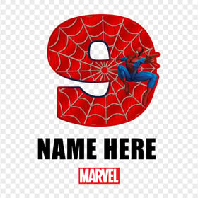 HD Spider Man Number 9 Nine FREE PNG