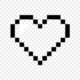Pixel Art Heart Icon FREE PNG