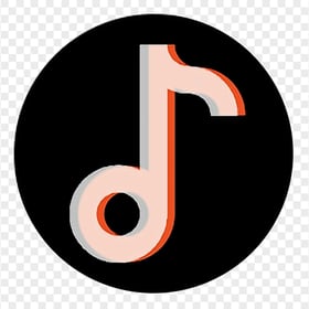 Round Tik Tok Logo Icon