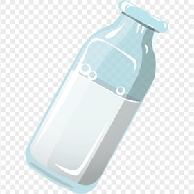 HD Cartoon Water Milk Liquid Bottle PNG