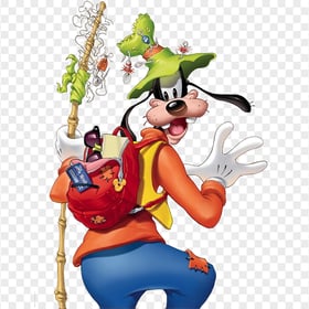 Cartoon Goofy Fishing PNG Image