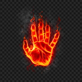 Burning Hand In Fire HD PNG