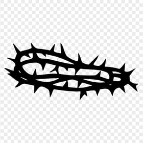 Crown Of Thorns Christian Spines Silhouette Vector