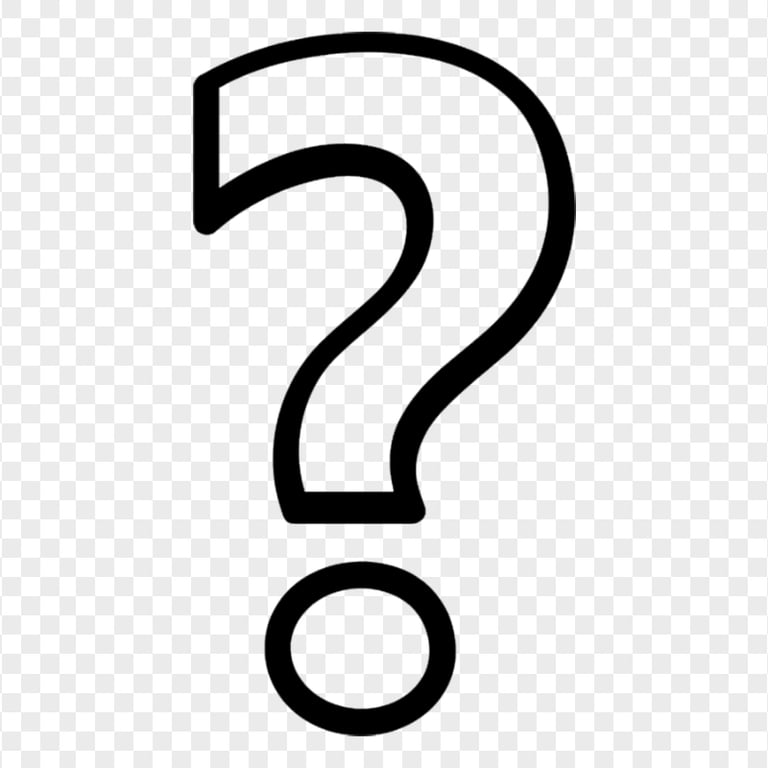 Outline Black Question Mark Computer Icon Image PNG