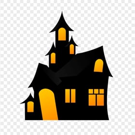 Cartoon Halloween Horror Haunted House Image PNG