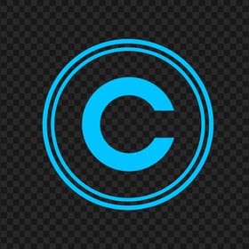 HD Blue Copyright Logo Icon Transparent PNG