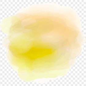 Yellow Abstract Painting Watercolor Cloud HD PNG