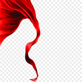 Flying Red Textile Ribbon Silk HD PNG
