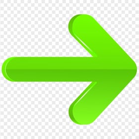 3D Green Illustrator Graphic Arrow Point Right