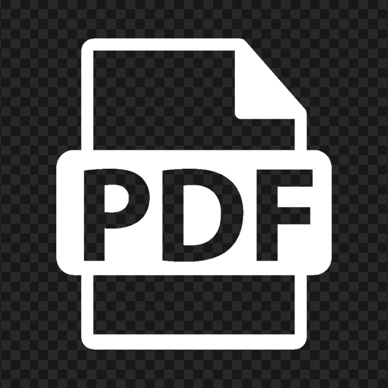 PDF File Document White Icon PNG | Citypng