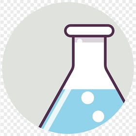 Flask Laboratory Chemistry Erlenmeyer Round Icon