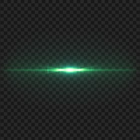 HD Lens Flare Light Glowing Green Line PNG