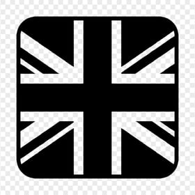 Download United Kingdom UK Square Black Flag Icon PNG