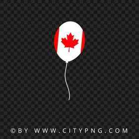 HD Canada Flag Balloon Transparent Background