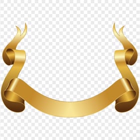 Download Gold Graphic Banner Ribbon PNG