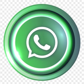 HD Beautiful Round Luminous Button Whatsapp Wa Icon PNG