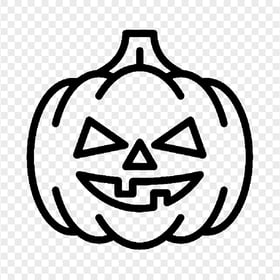 PNG Outline Black Jack O Lantern Pumpkin Silhouette