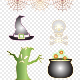 Download Halloween Elements Icons PNG