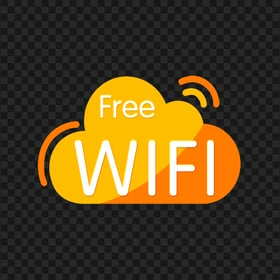 FREE Wifi Wireless Orange Logo Sign HD PNG