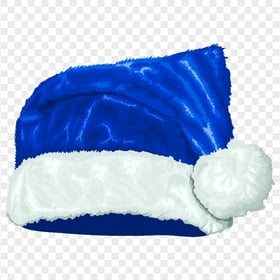 HD PNG Merry Christmas Santa Claus Blue Hat