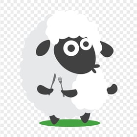 Transparent HD Cartoon Sheep Illustration