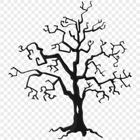 Halloween Black Tree Branch HD PNG