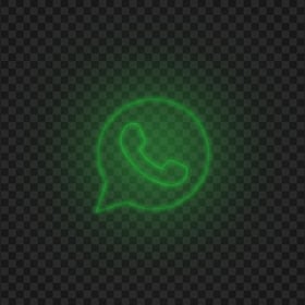 HD Green Neon Light Whatsapp Art Line Circle Logo Icon PNG