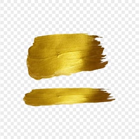 HD Two Gold Brush Strokes Transparent PNG