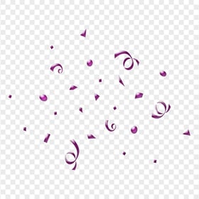 HD Purple Party Confetti PNG