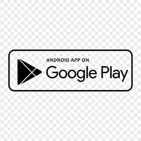 Black Get It On Google Play Button Transparent Background
