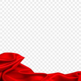 HD Red Silk Ribbon Transparent Background