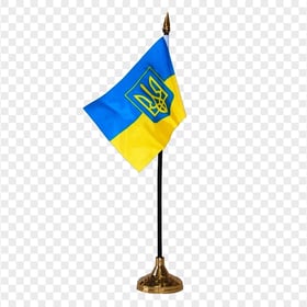 Flag Of Ukraine On Pole PNG Image