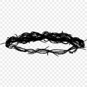 Christian Crown Of Thorns Jesus Silhouette Vector
