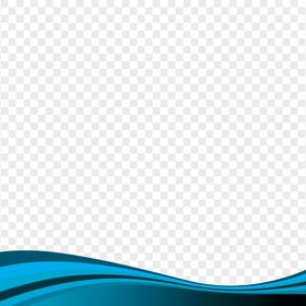 Abstract Curved Blue Lines Effect PNG Image