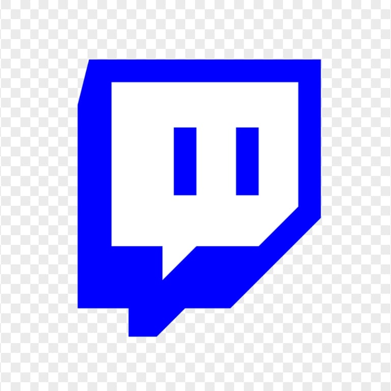 HD Twitch Dark Blue Icon Symbol Transparent Background PNG