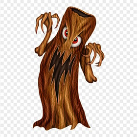 PNG Spooky Halloween Monster Tree Illustration Cartoon