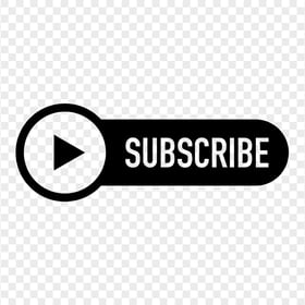 HD Outline Youtube Subscribe Black Button Logo PNG