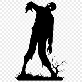 Black Zombie Death Monster Silhouette