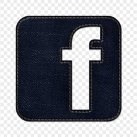 Square Facebook Fb Icon Dark Jeans Effect