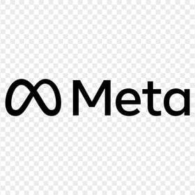 Download Meta Facebook Black Logo PNG