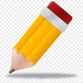 HD Yellow Angle Pencil Icon PNG